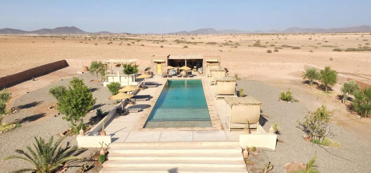 piscine vue sur montagne marrakech